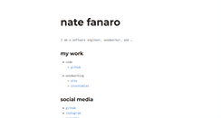 Desktop Screenshot of natefanaro.com